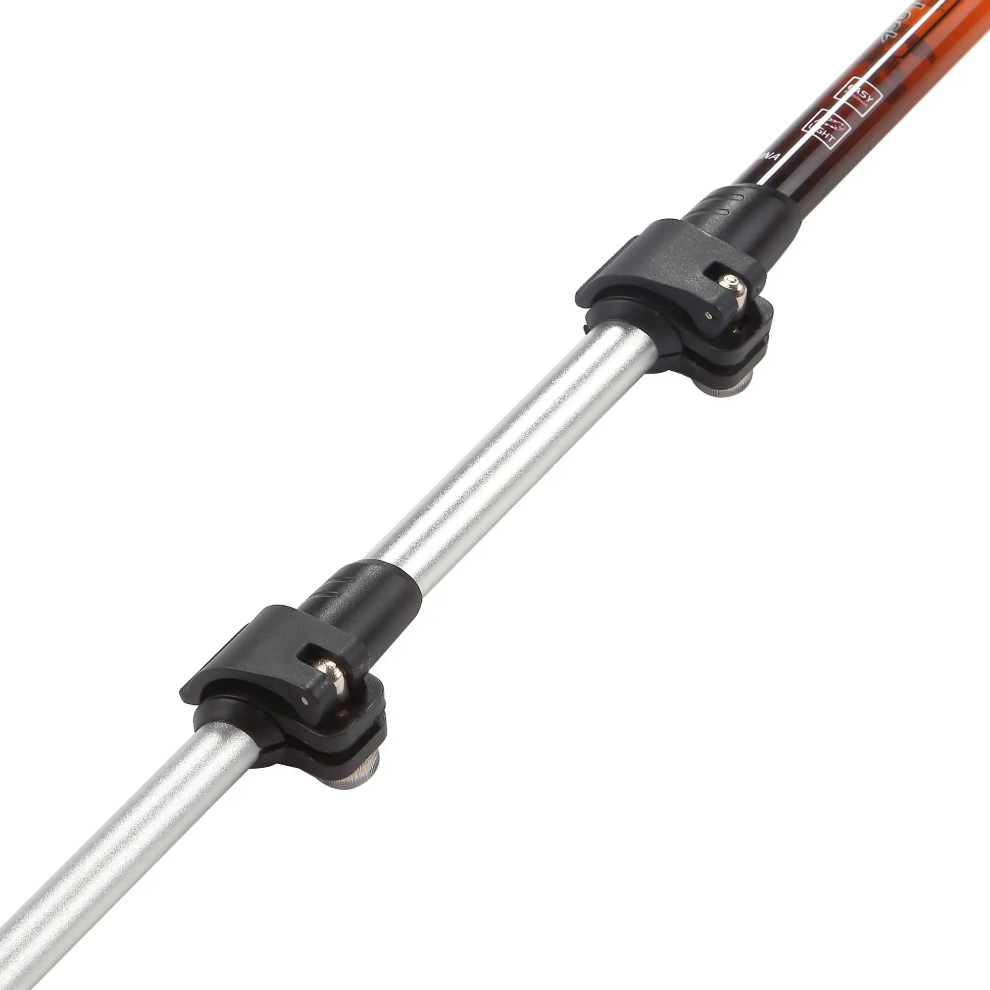 Carbon Fiber Trekking Stick Quick Lock Wooden Hiking Sticks Outdoor