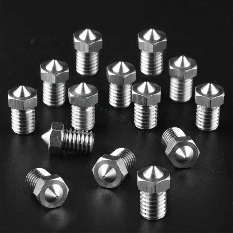 Stainless Steel Nozzles 0.2 mm, 0.4 mm, 0.6 mm, 0.8 mm, 1.0 mm Extruder Nozzle Print Head for 3d printer 