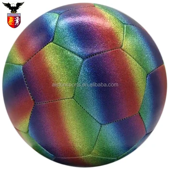 colorful soccer ball rainbow