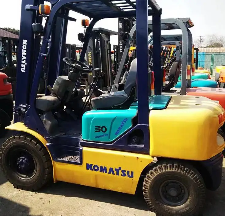 3ชั่วโมงทำงานใช้ Komatsu 30 Forklift/3ตันรถ Buy Used Tcm 3 Ton Fd30