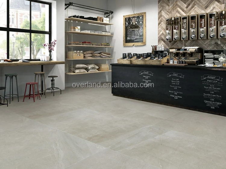 Large size cement look grey color porcelain floor tile