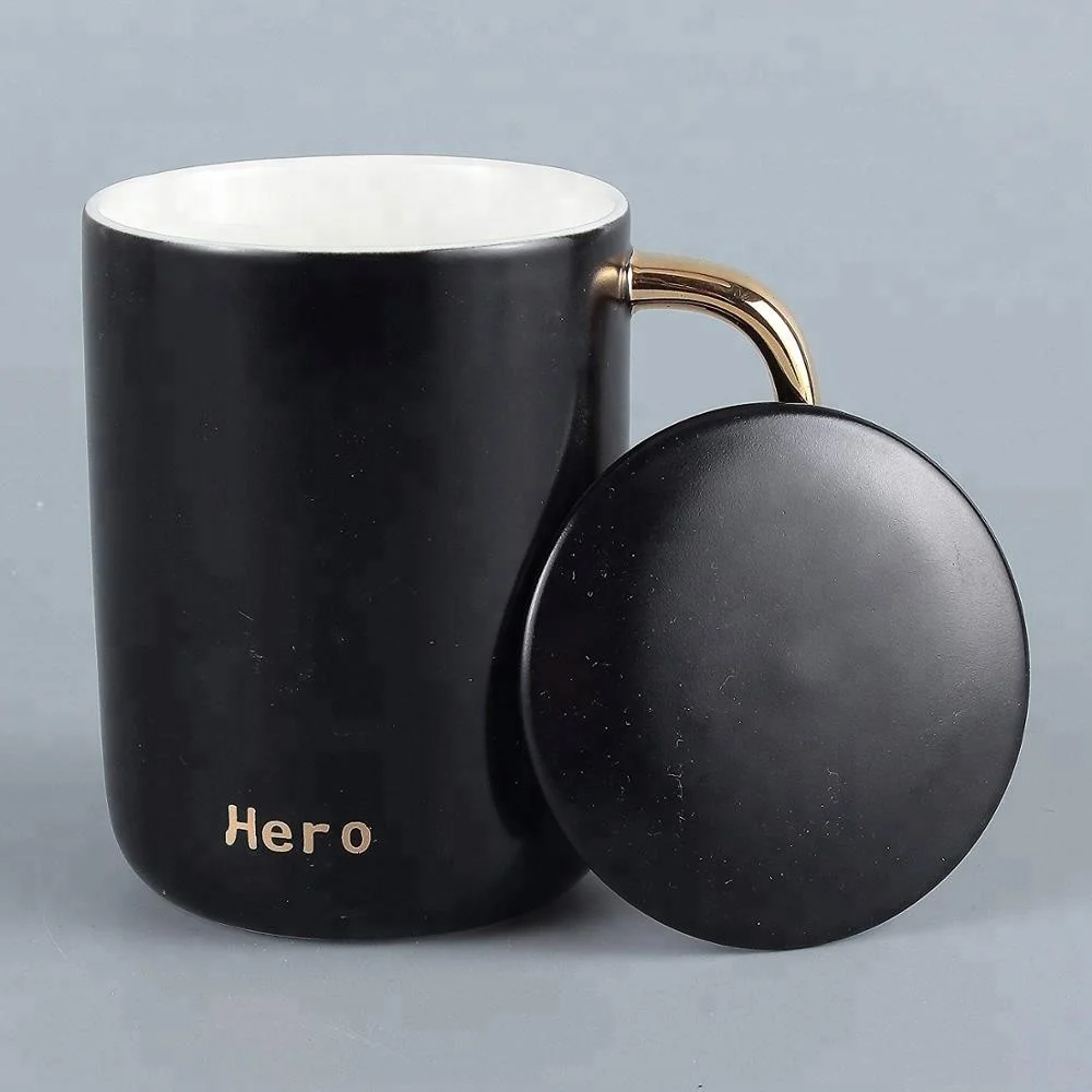Custom Ceramic Coffee Mug With Wood Lid And Handle Milk Matte Matt Mugs