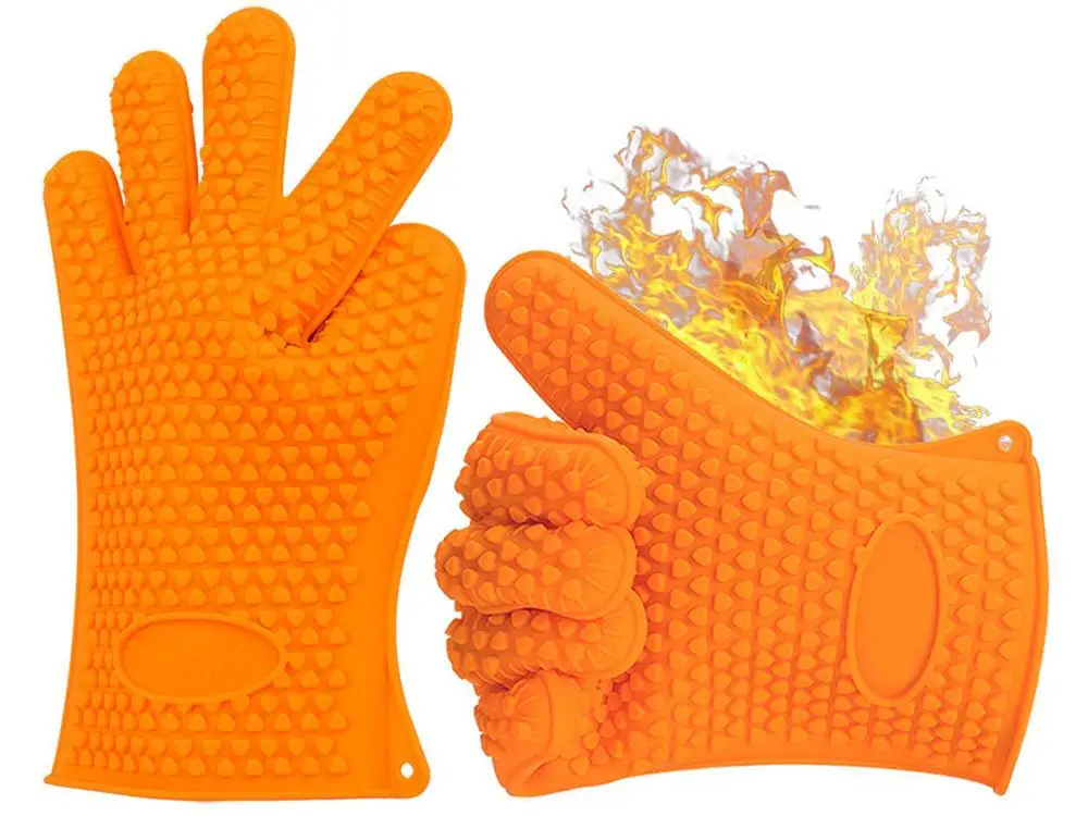 Safe Heat Resistant Silicone Bbq Glove And Meat Shredder Claws Set
