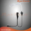 Police convert in-line PTT 2 way radio headset for Motorola two way radios
