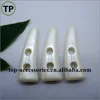 White pearl color 2-holes plastic/ABS horn button overcoat toggle