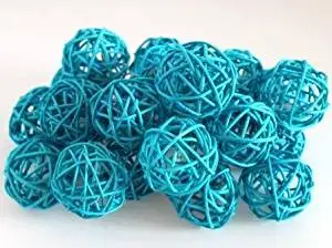 Buy 2 Packages Olivia Decorative Spheres Of 6 Turquoise Blue