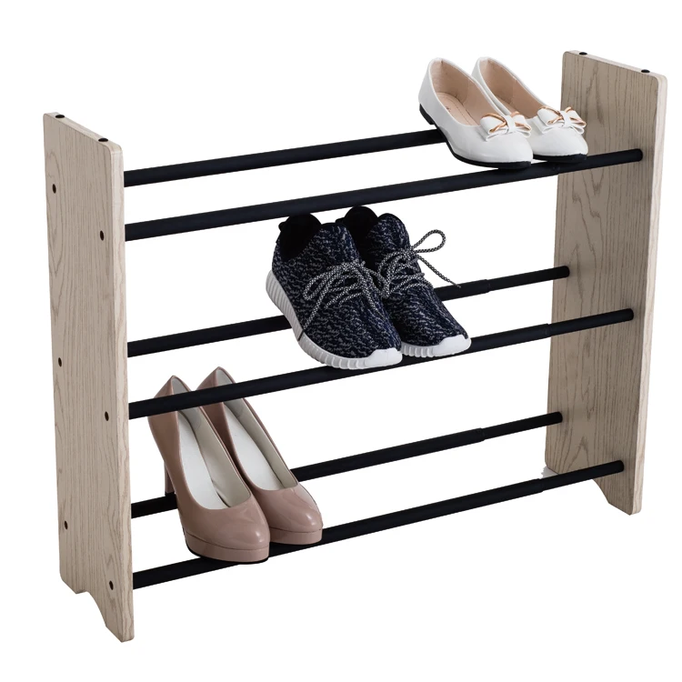 Household Telescopic Shoe Rack With Wooden Board 8 15 Pairs Buy Rak Sepatu Dapat Diperpanjang Sepatu Rak Sepatu Rak Display Product On Alibaba Com