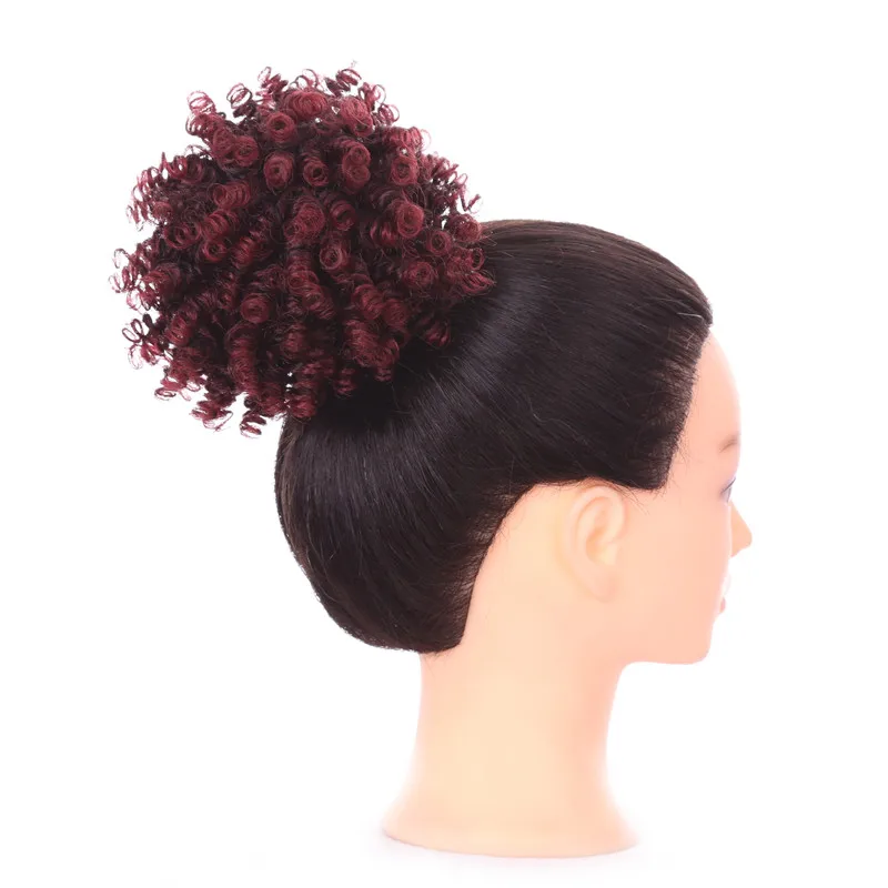 Collection Small Kinky Afro Puff Pocket Bun For Women Donut Hair