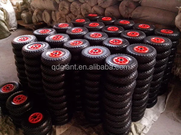 China supply 10 inch gary colour pu foam wheel for hand tool cart