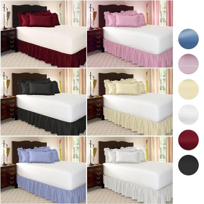 China Bulk Hotel Quilted Queen Bed Fitted Skirt Buy Hotel Bed Skirt