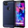 Soft TPU brushed carbon fiber non-slip anti-shock mobile phone back cover case for Google pixel 3A