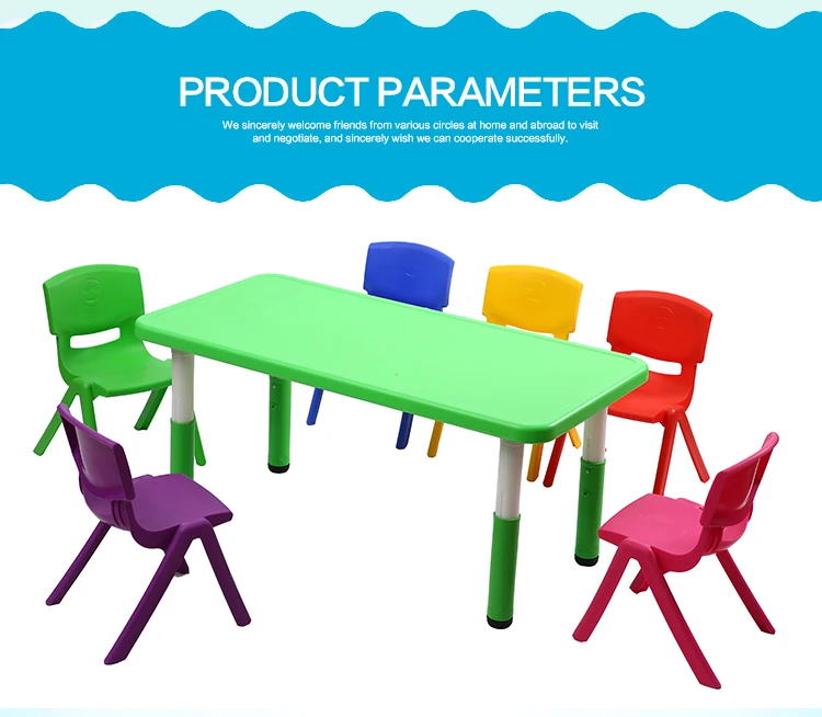 On Sale Colorful Kindergarten Furniture Kids Study Pe Table And Chairs