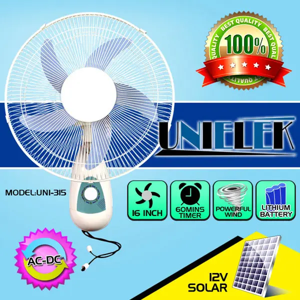 Wall Mounted 16 Rechargeable Solar Battery Operated Fan High Rpm 12v Dc Wall Mounted 16 Rechargeable Solar Battery Operated Fan High Rpm 12v Dc