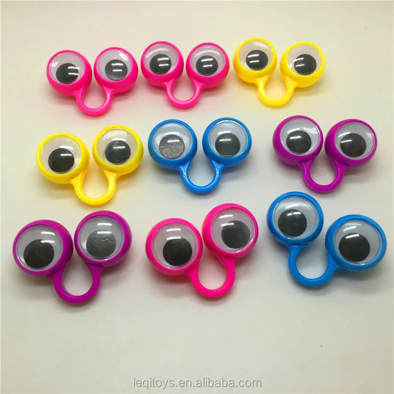 Big Size Funny Eye Finger Ring Toy Finger Puppets Eyeball Ring For 2 ...