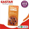 1.4V hearing aid batteries A10 zinc air button cell For Deaf aid/audiphone/hearing amplifier