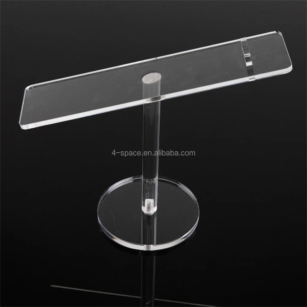 Free Standing Clear Acrylic Shoe Riser Desktop Transparent Plastic