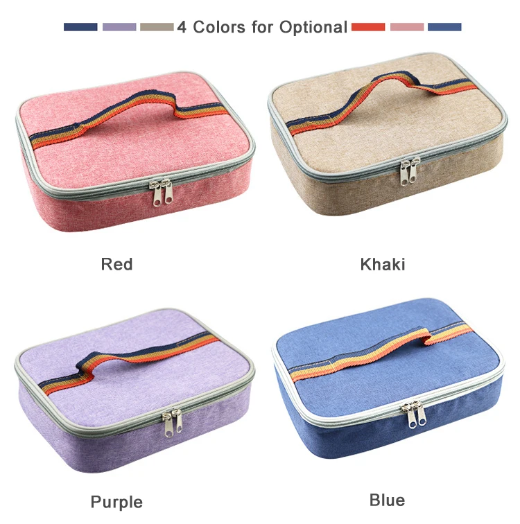 flat insulated lunch box