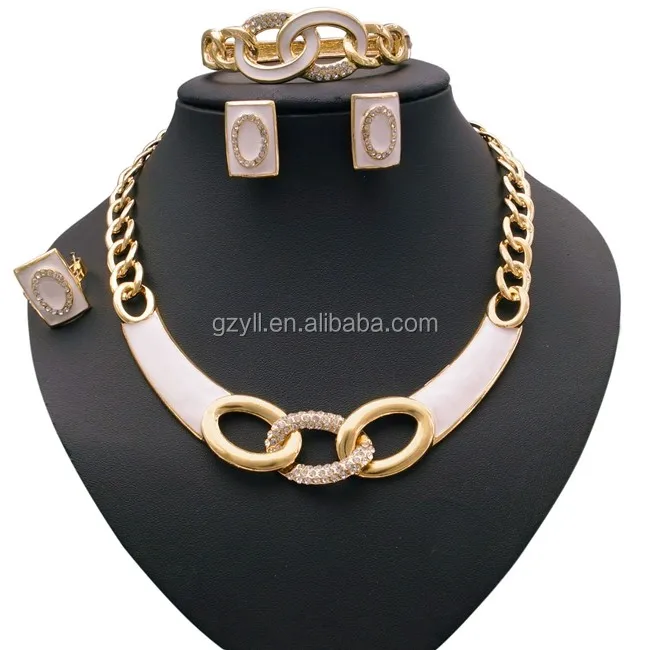 Wholesale Jewelry Sets Brazilian Gold Jewelry Set Necklace Set Hot Sale