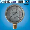 Local AISI304 case brass internals 63mm low pressure gauge 0-100 mbar