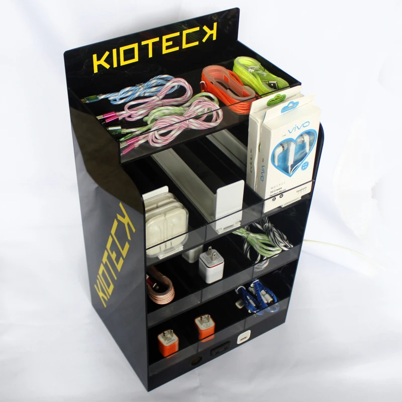 Clear Counter Cell Phone Accessory Display Rack,Acrylic Phone Charger