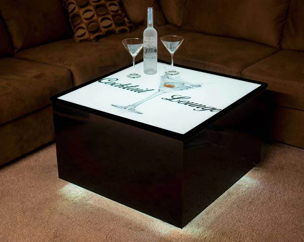 Contemporary prices home white event glow cocktail party led coffee bar table furniture