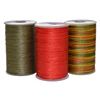 420D/3 100% polyester bonded leather sewing thread round waxed thread for handmade leather bags