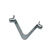 China Supplier Offer Zinc Plated Spring Steel V Shape Clip With Snap Button