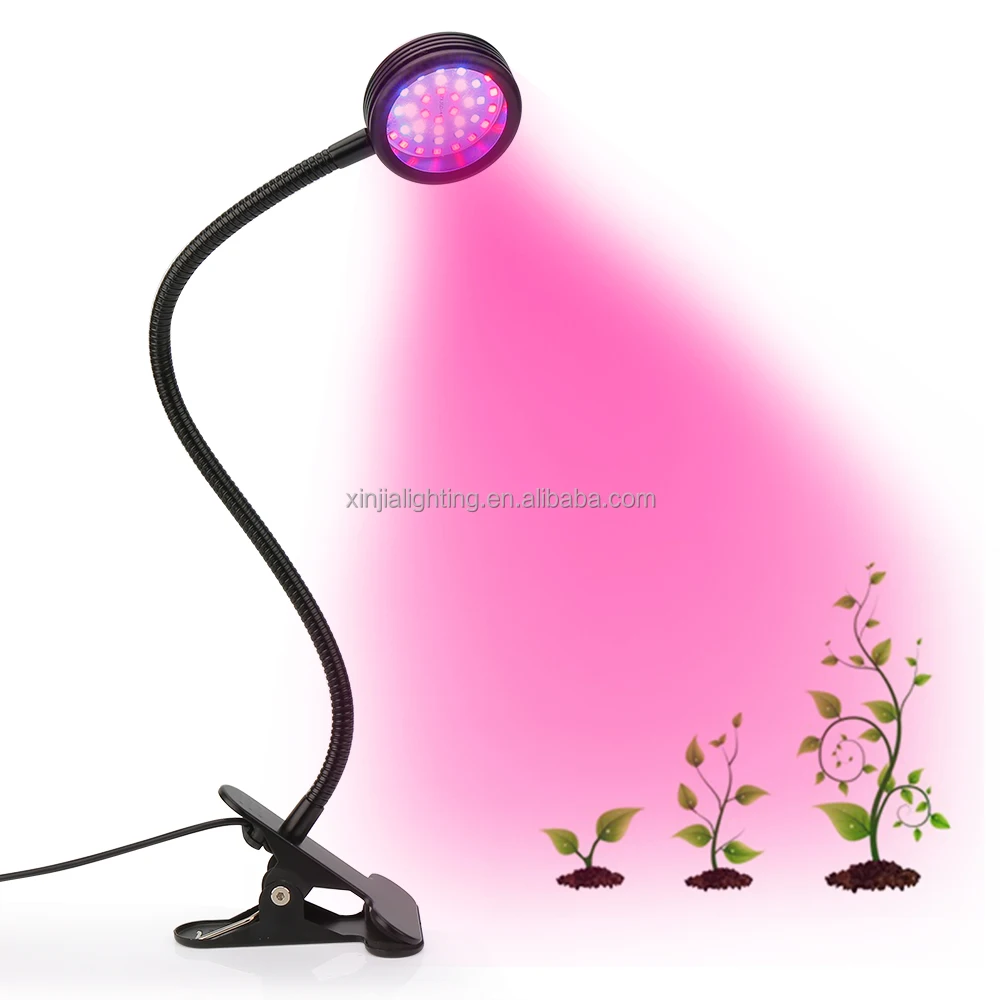 SINJIA 20W 3 buttons Control Red Blue White Single Head Clip LED Grow Light of  ZW0189