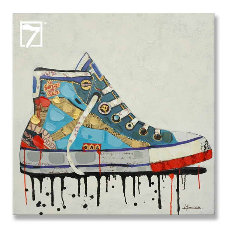 paintings of converse shoes