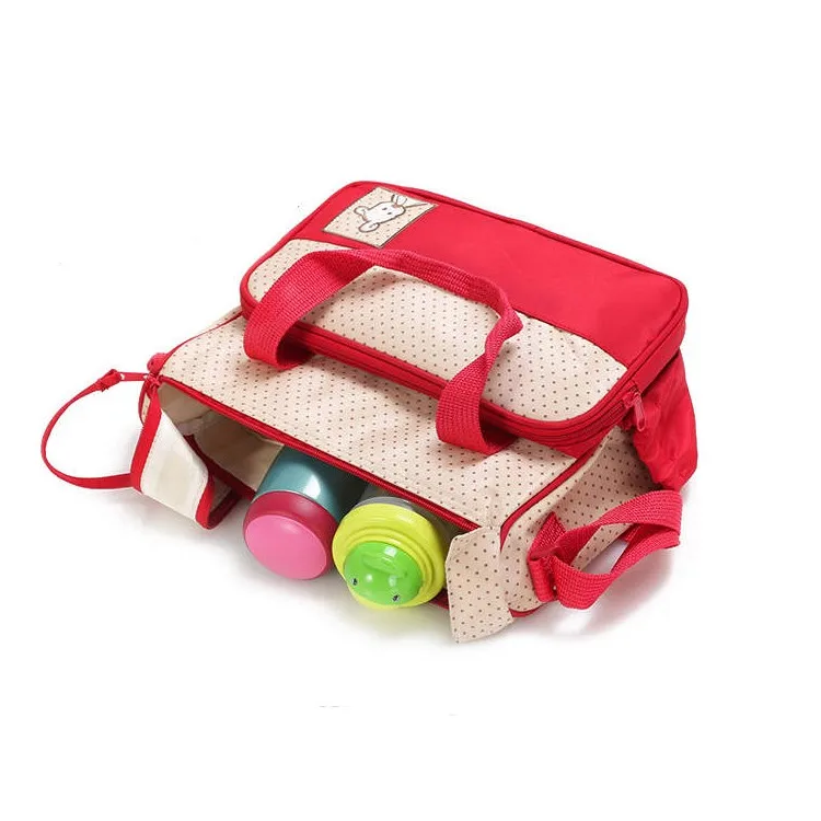 Wholesale 5pcs Combination Baby Nappy Bag Multifunction Diaper Baby