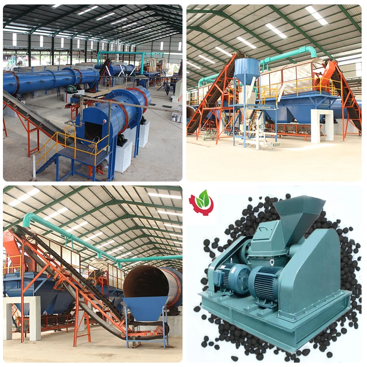 NPK fertilizer production line machines with cage crusher for sale Easy Control Double Roller Urea Crusher Machine