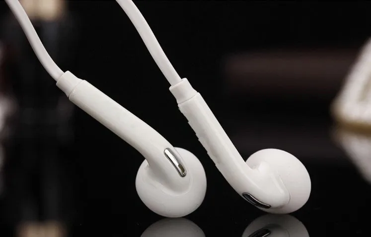 Hot sell Sport in- ear S7 S6 Earphone White Mobile Earphone handfree For Samsung Galaxy