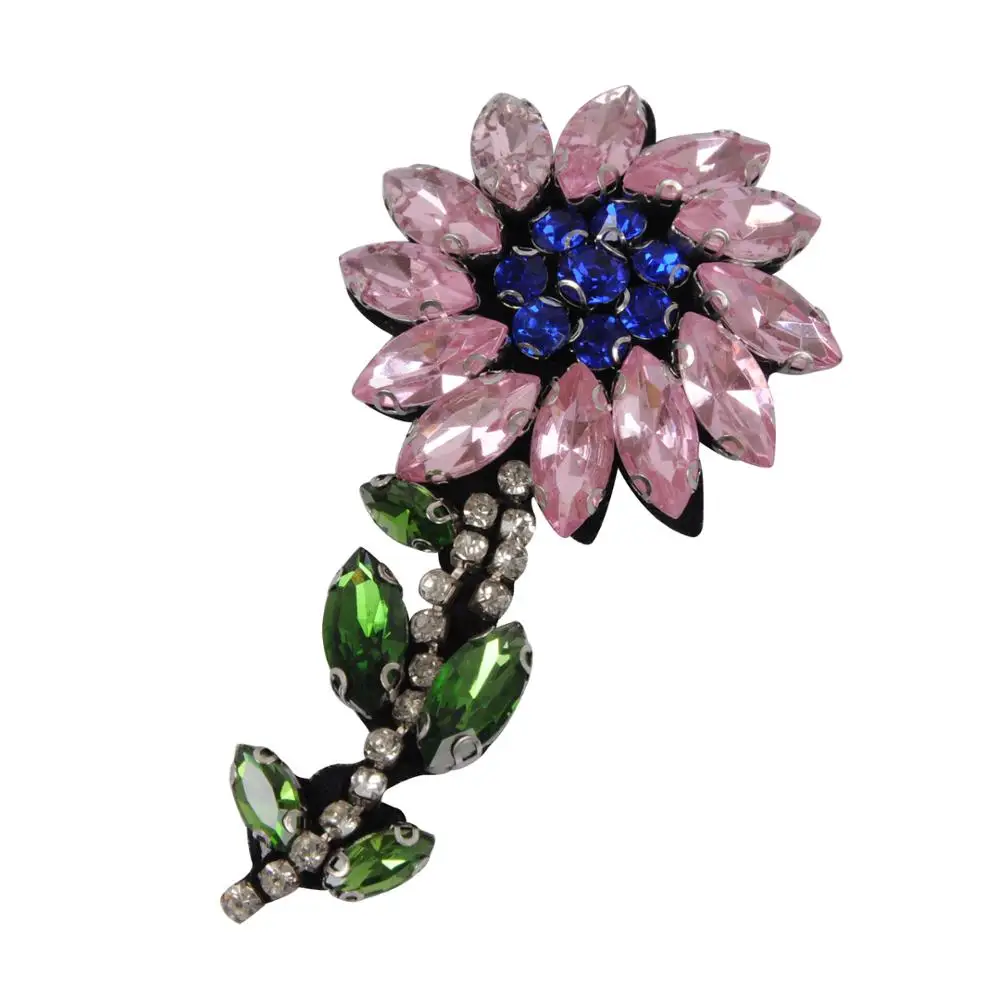 Embroidered Beaded Stone Applique Handmade Beaded Applique Designs From