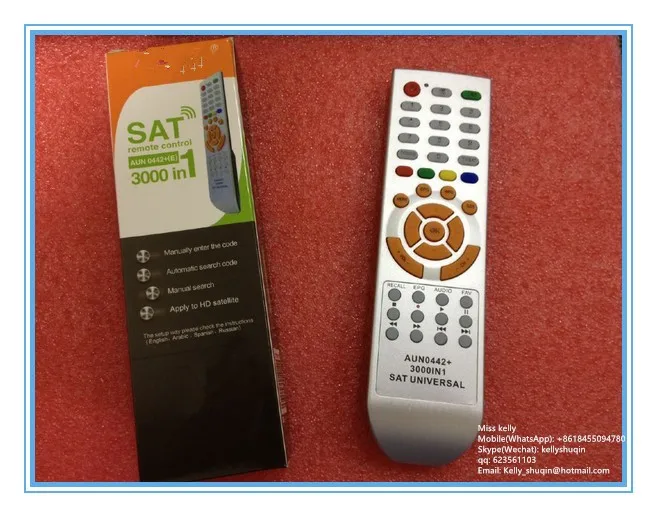 Aun0442+e Universal Sat Remote Controller 3000 In 1 Smart Remote