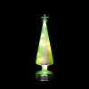Lighting LED Lampwork Glass Christmas Tree on Plinth Decorative Tri Holiday Trees Table