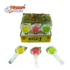 Box packing 12g sweet fruity hard candy maple leaf lollipop