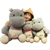 ICTI blue inflatable small hippo plush stuffed toy new products 2018 innovative