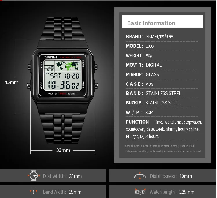 2018 dernière conception de sport OEM or japon movt montre numérique résistant à l'eau Western montre homme relojes