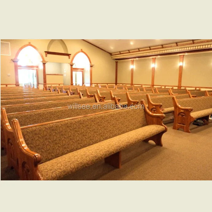 Alibaba Product Wood Pew Chair With Solid Bench On Church Com Pew
