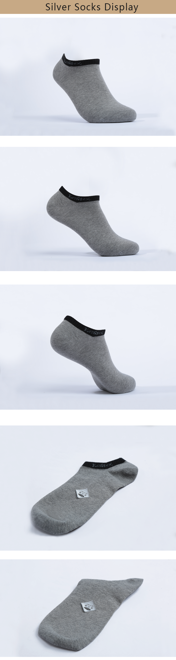 Sell Well Comfortable Silver Antiseptic Odor Proof Ankle Men Socks