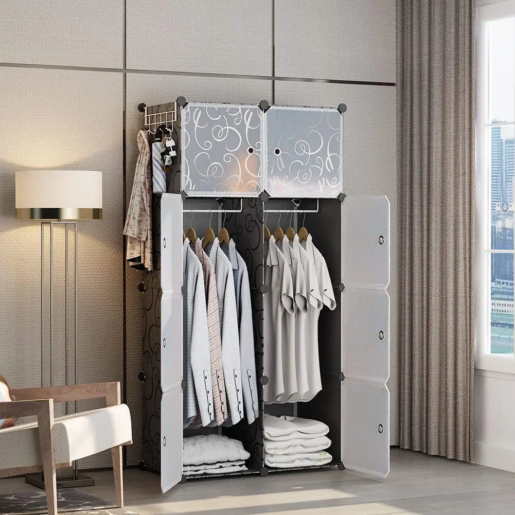 New style living room DIY plastic storage wardrobe