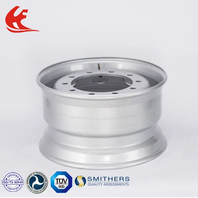 Chinese Factory Supply Truck Tubeless Type Steel Wheel 22.5x7.50 Commercial Steel Wheel Rim