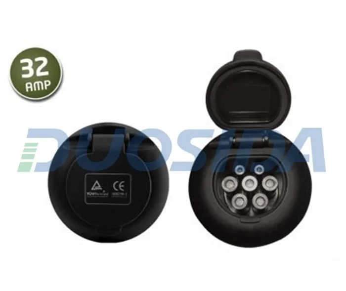 Iec 62196 Ev Socket With Dsiec Lock & Type 2 Charging Outlets - Buy ...