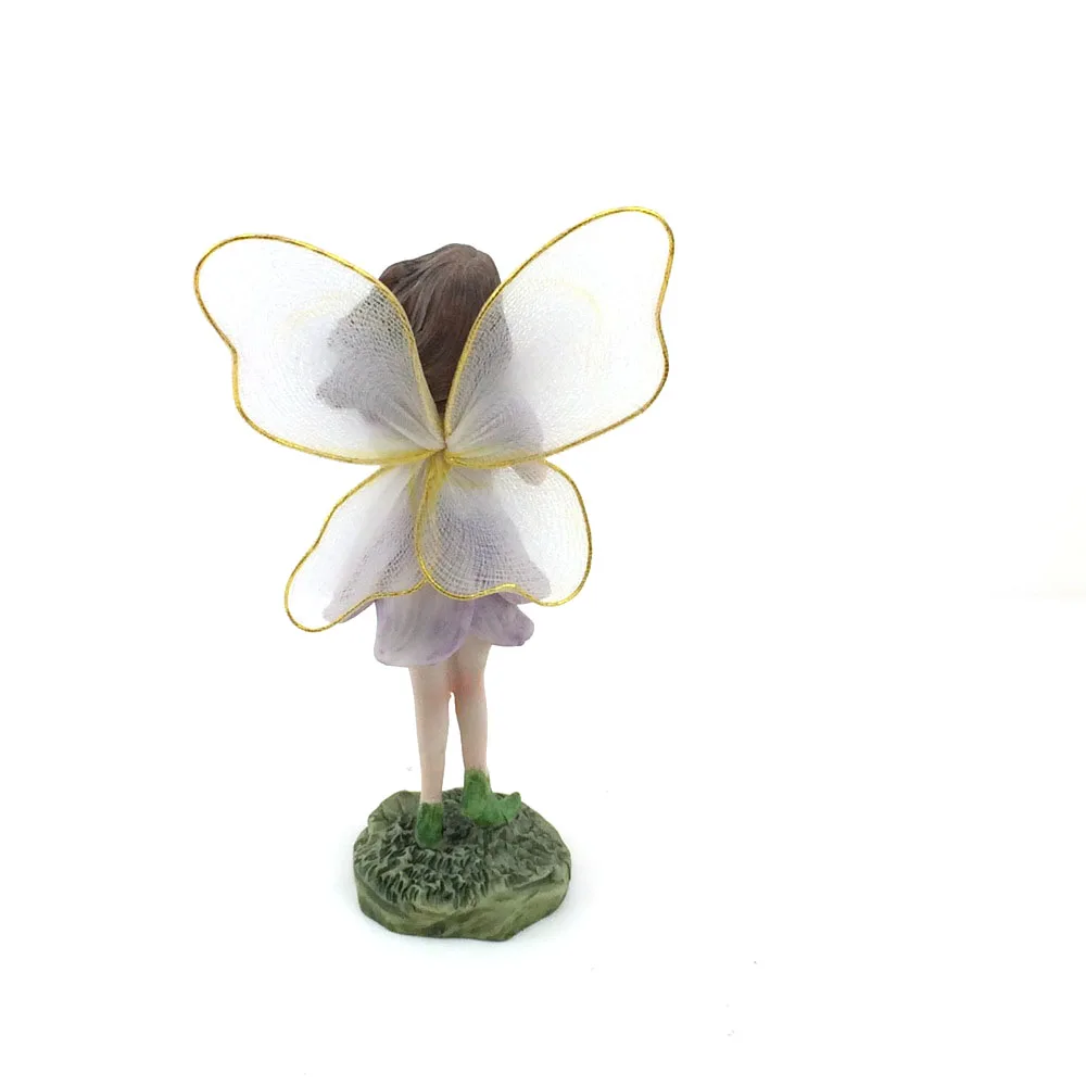 Miniature Fairy Metal Wings With Lace Figurine Crafts - Buy Miniature ...