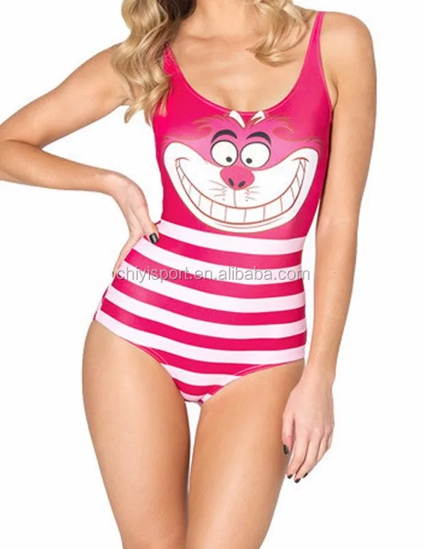 Alice Au Pays Des Merveilles Cheshire Chats Imprimer Mignon Maillot De Bain Femme Monokini Buy Maillots De Bain Femme Mignon Maillots De Bain Femme Dessin Anime Monokini Product On Alibaba Com