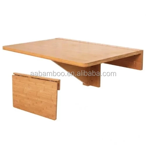 Natural Bamboo Wooden Wallマウントdrop葉のtable Folding Kitchen Dining Table Buy キッチンテーブル 折りたたみテーブル ダイニングテーブル Product On Alibaba Com