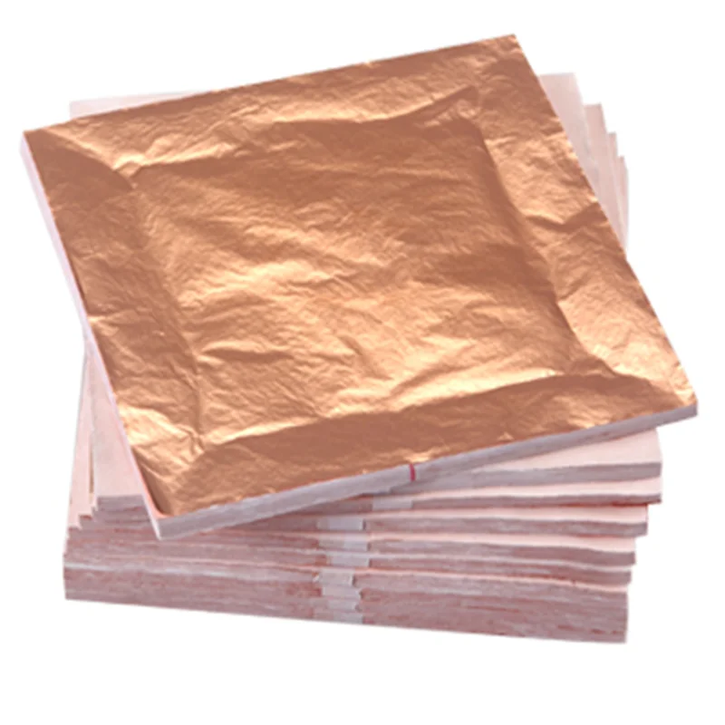 1000pcs Copper Leaf Leaves Sheets Foil For Gilding Decor (copper) 14*14