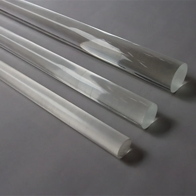 Lot De 4 Tiges Carrées En Acrylique Transparent – 12 Mm X 300 Mm – Pour Bricolage, Décoration, Éclairage – DIY