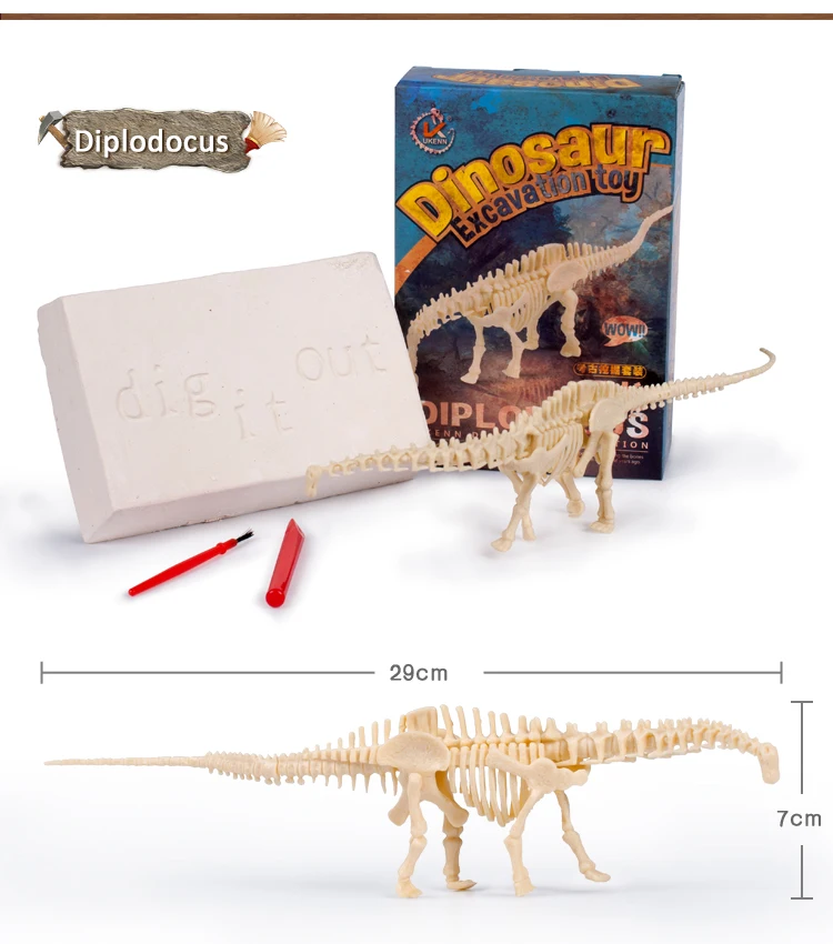 dino skeleton excavation kit smiki