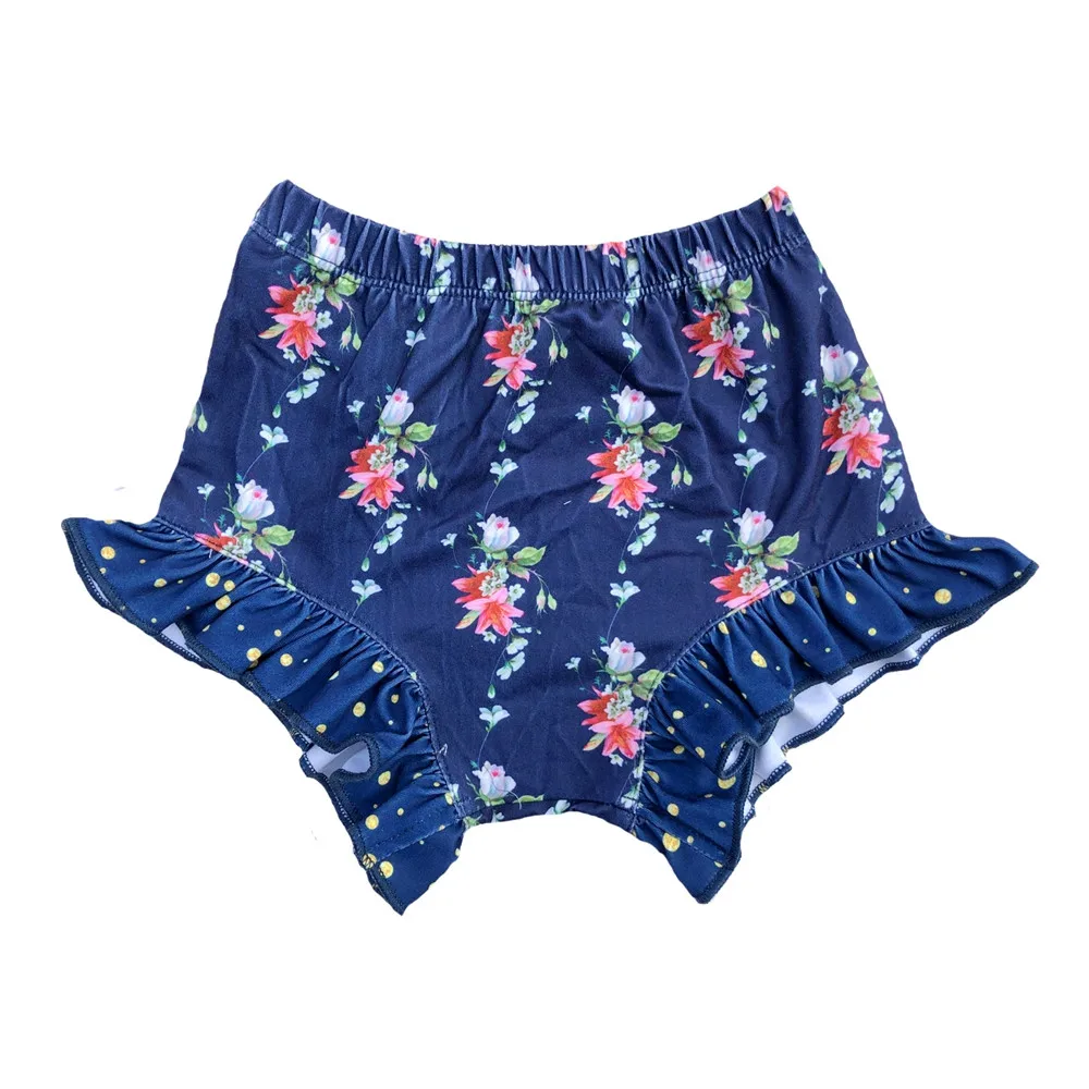 Infant Toddler Flower Bloomers Girls Ruffle Shorties & Trousers Baby ...